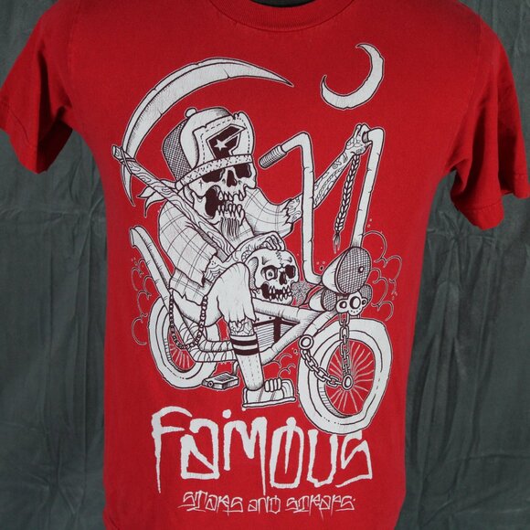 Skateboard Shirt - Famous Lowrider Skeleton Graphic - Men's Small - Picture 2 of 8